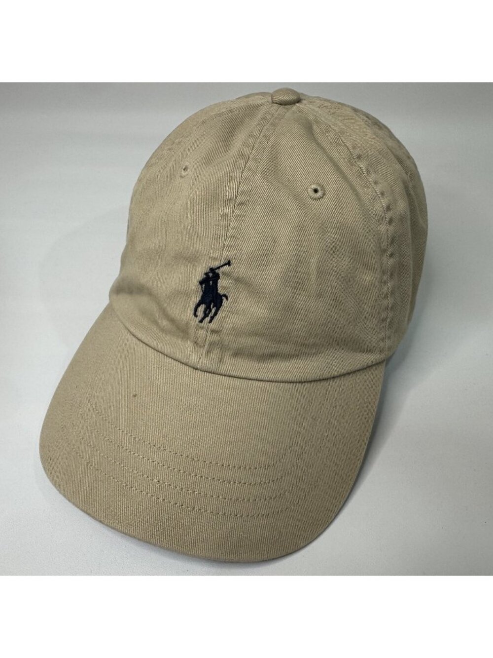 Polo Ralph Lauren Pony Adjustable Cap Khaki Tan Black Logo One Size Hat
